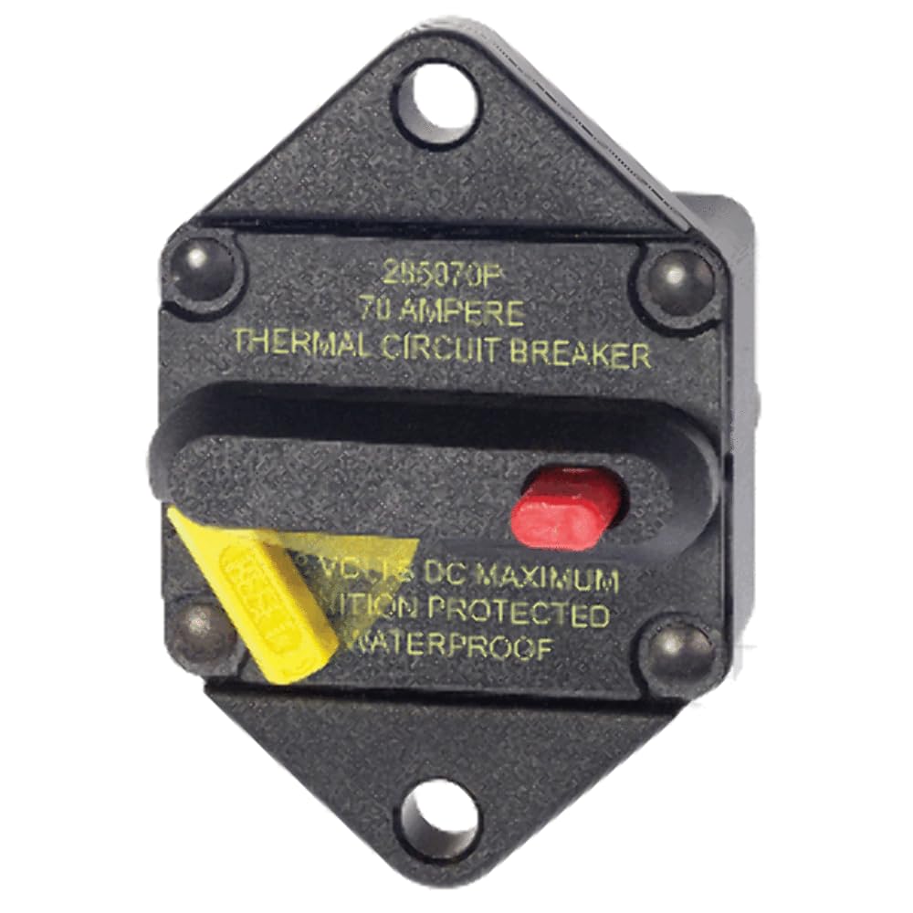Blue Sea Systems 7085 285-Series Circuit Breaker, Panel Mount, 70A