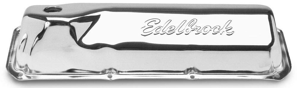Edelbrock 4461 Signature Series Chrome Valve Covers - Set Of 2