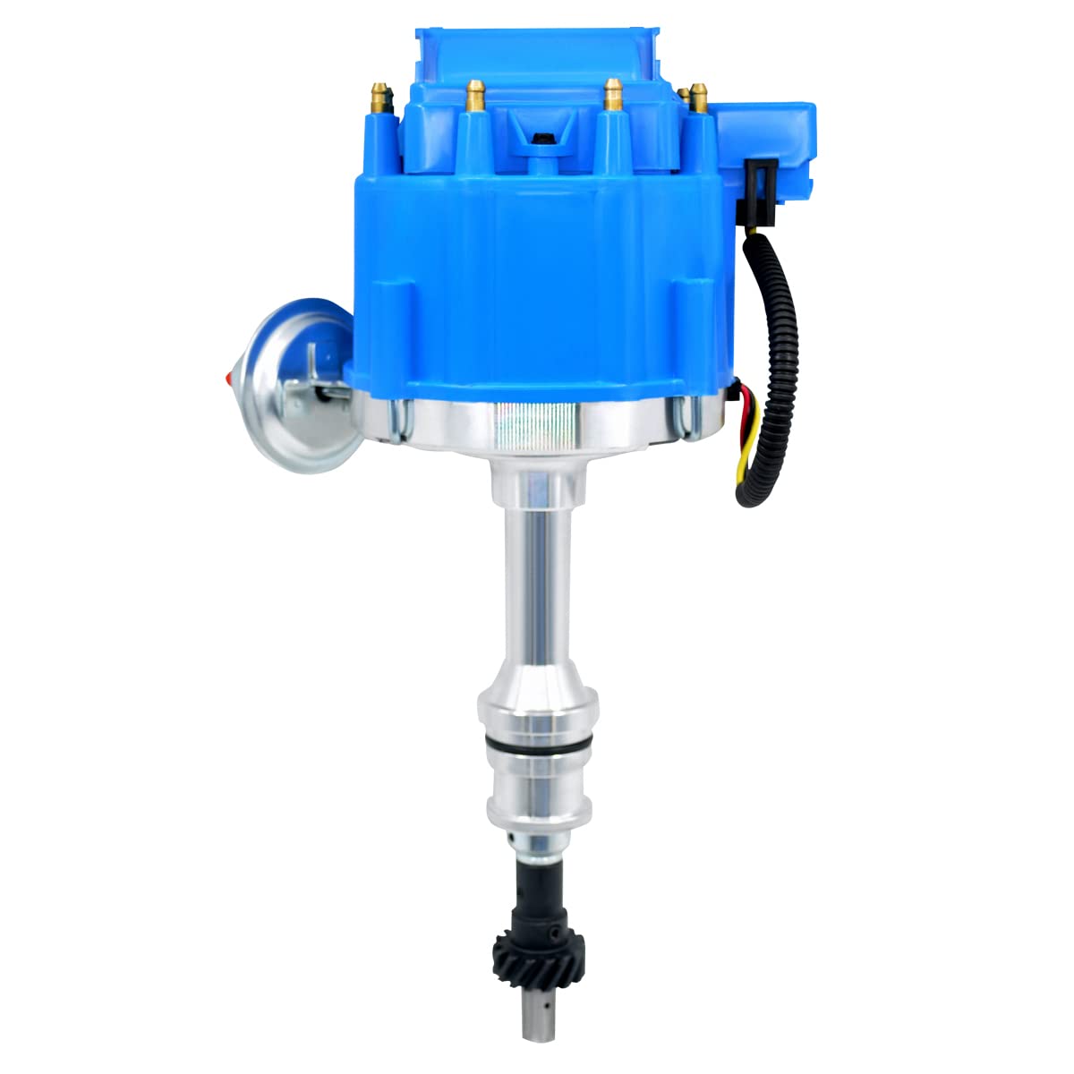 MAS Complete HEI Distributor 65K Coil 7500 RPM Compatible with Small Block Ford SBF 5.8 L 351W Windsor 8 Cylinder One Wire Insta