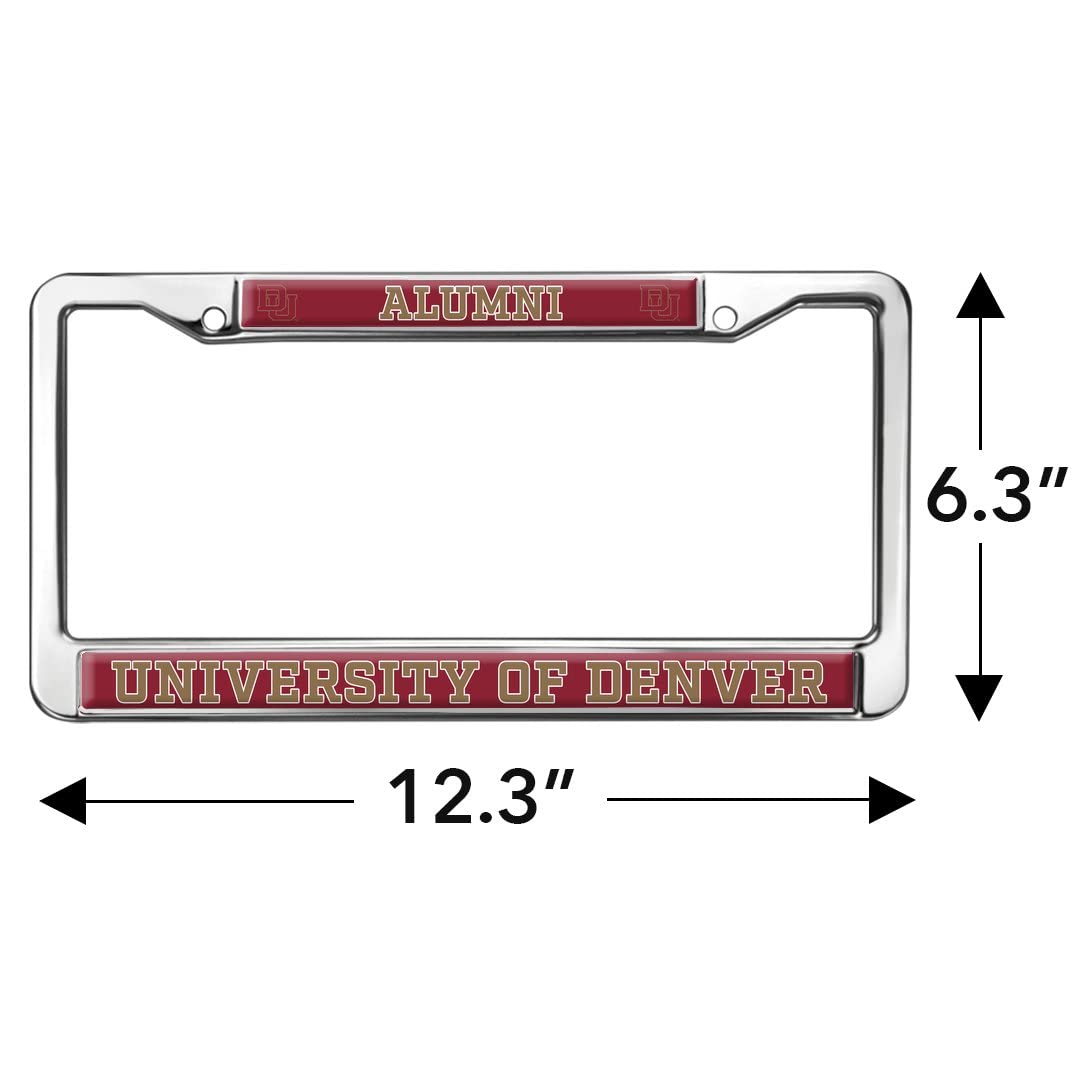 GRAPHICS & MORE University of Denver Alumni Metal License Plate Frame, Full Size, One Size, Durable Design
