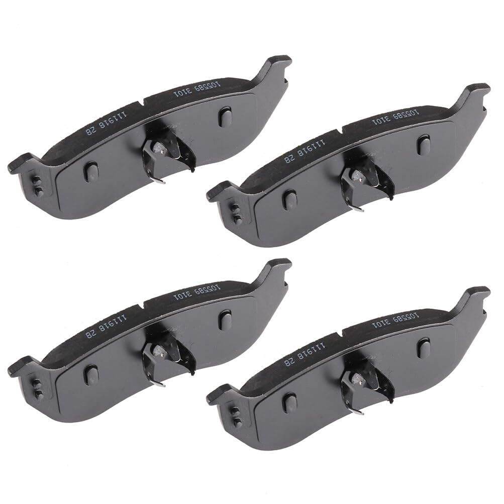 Cciyu D1109 Rear Semi-Metallic Disc Brake Pads Kit For Ford For Explorer 2002-2005,For Mercury Mountaineer 2002-2005 4Pcs