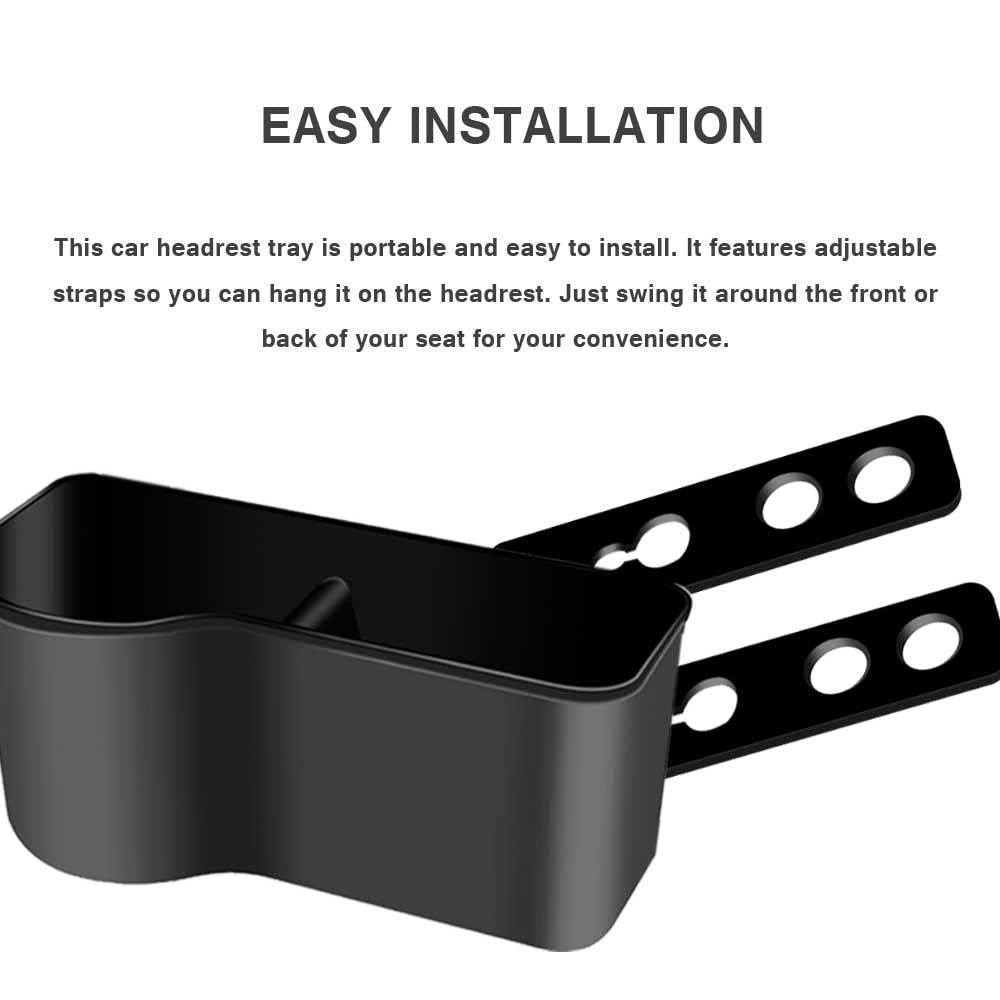 Car Cup Holder Seat Back Headrest Organizer Drink Pocket Food Tray Universal Caddy Storage Box For Cell Phones Keys Cards Wallets