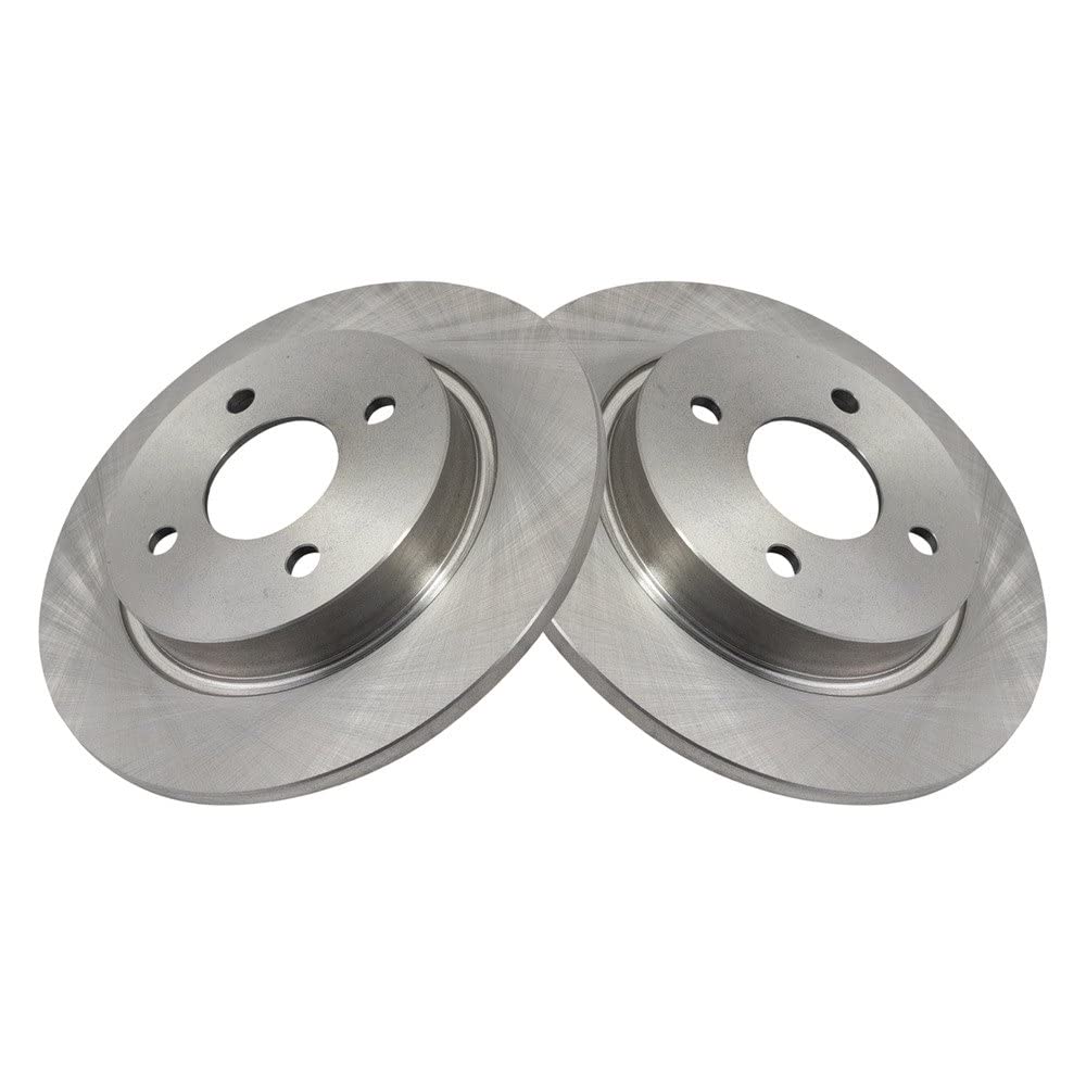 Trq Rear Brake Rotors Set Solid Compatible With 2018-2022 Ford Ecosport