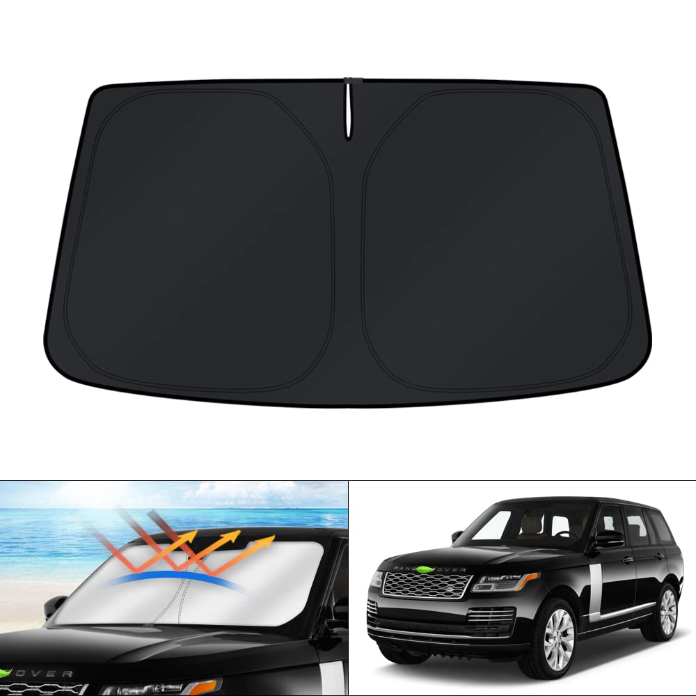 KUST Windshield Sun Shade for 2013-2021 Land Rover Range Rover (Not Fit Range Rover Sport) Window Sunshade Sun Visor Protector F
