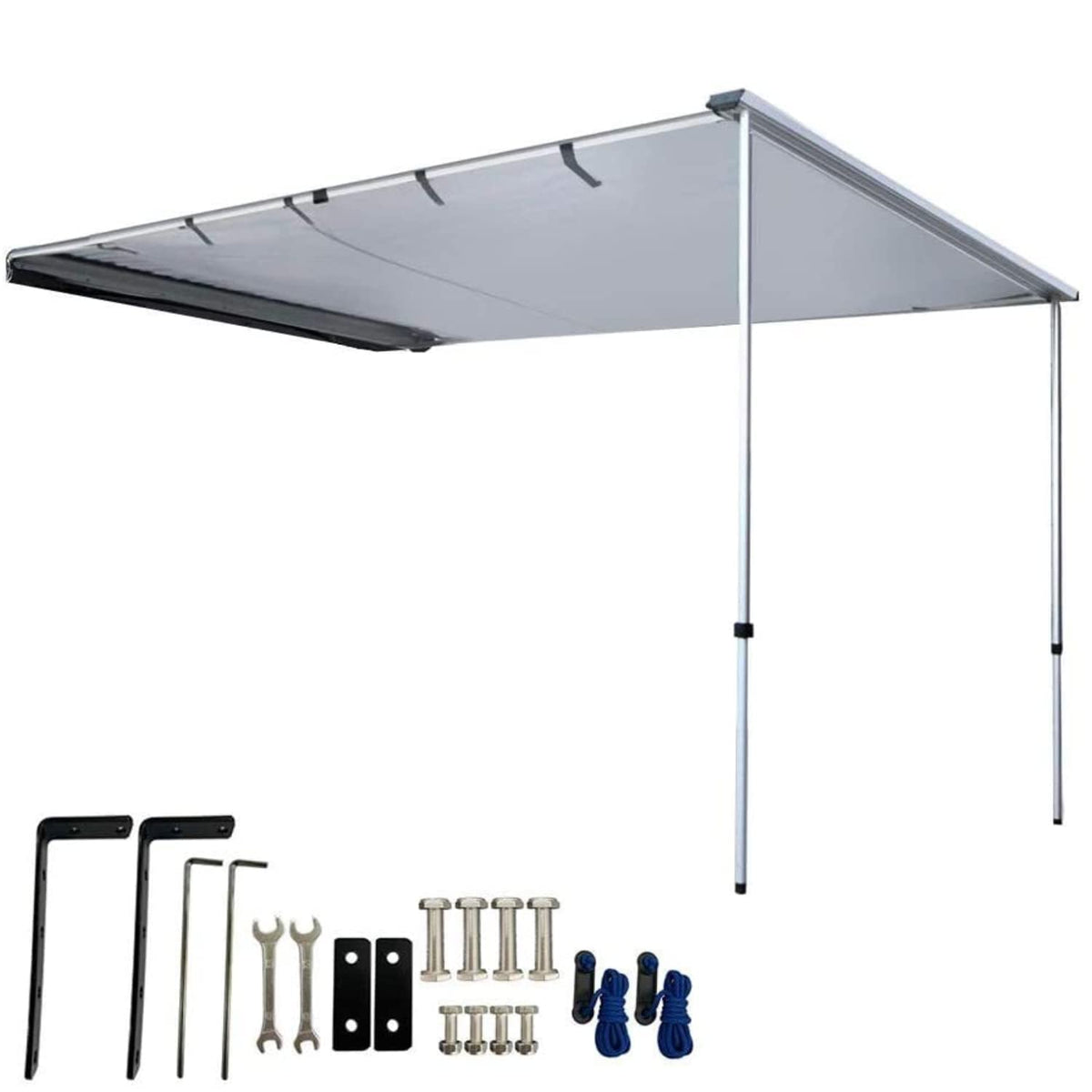 DANCHEL OUTDOOR Car Overlanding Awning Pull-Out Vehicle Shades, Waterproof Roof Rack Truck Side Awning Shelter SUV Canopy Camper