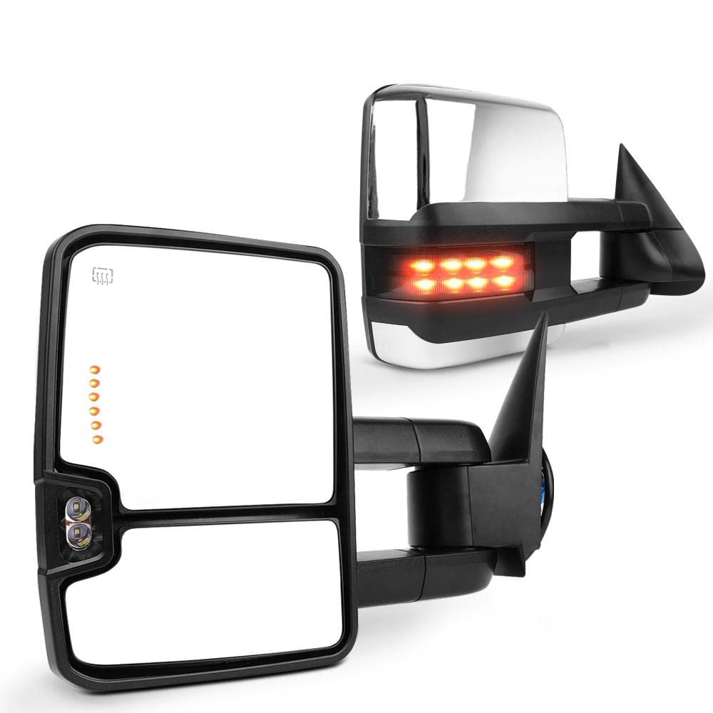 Scitoo Tow Mirrors Fit 1988-1998 For Chevy For Gmc C/K 1500 2500 3500 1992-1999 For Gmc C/K 1500 2500 For Suburban Tahoe Yukon W