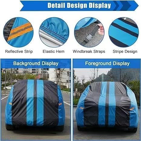Car Cover Waterproof Custom Fit GMC Terrain (2009-2025), Full Exterior Cover for Automobiles Lightweight Resistant Outdoor Sun U