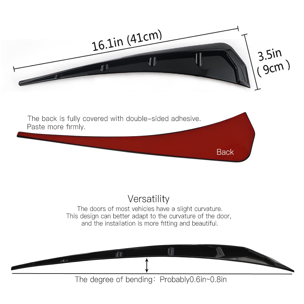 Car Fender Side Vents Abs Compatible Fender Stickers Decorative Air Flow Intake Hole Grille Spoiler Auto Exterior Accessories