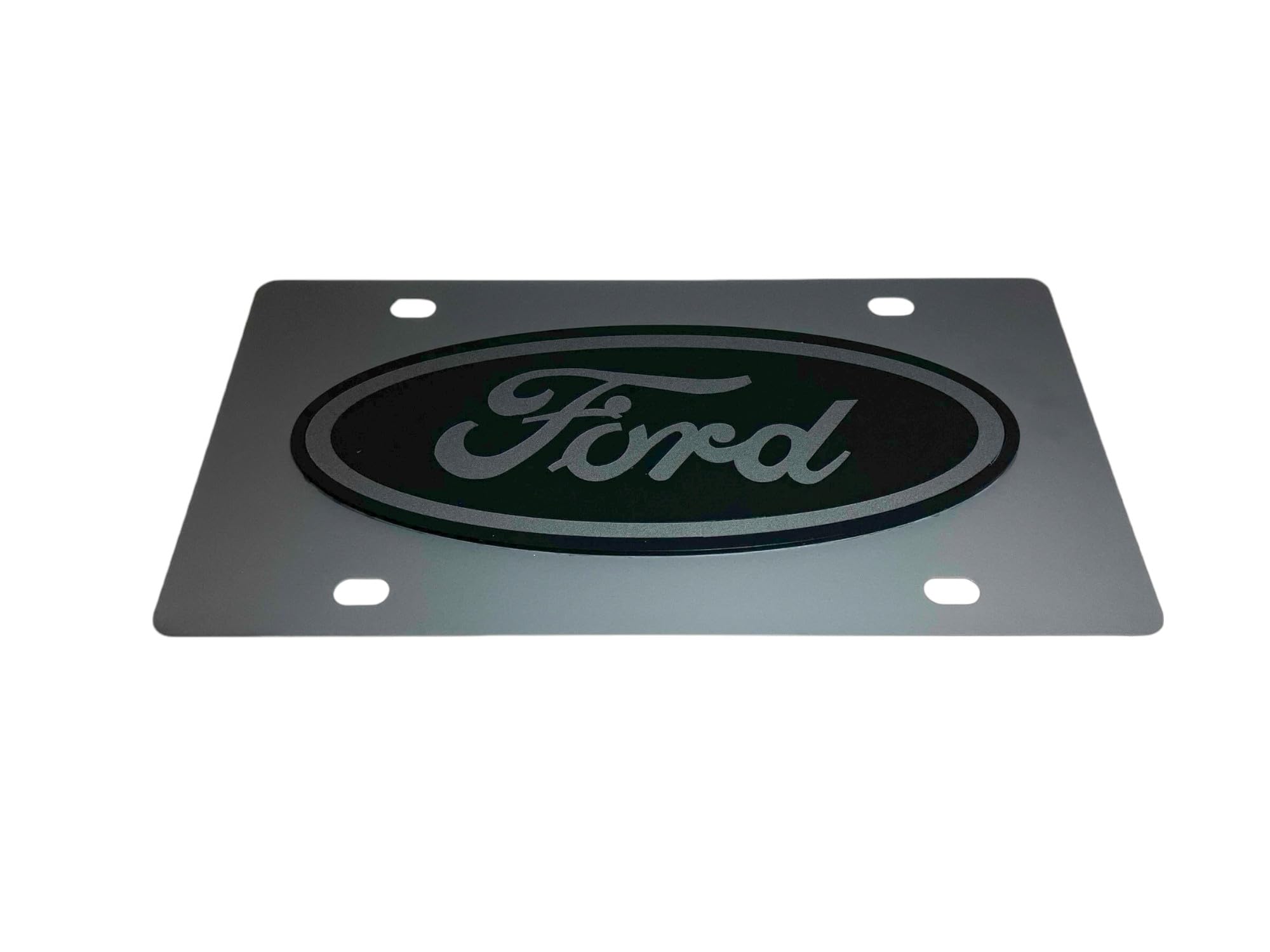 Ford Eurosport Daytona- Compatible Oval On Carbon Steel License Plate