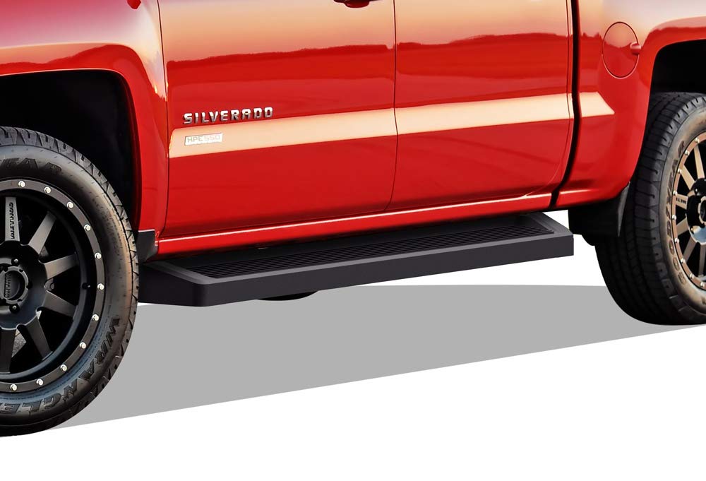 APS Running Boards (Nerf Bars Side Steps Step Bars) Compatible with Chevy Silverado GMC Sierra 1500 2500 3500 2001-2006 Crew Cab