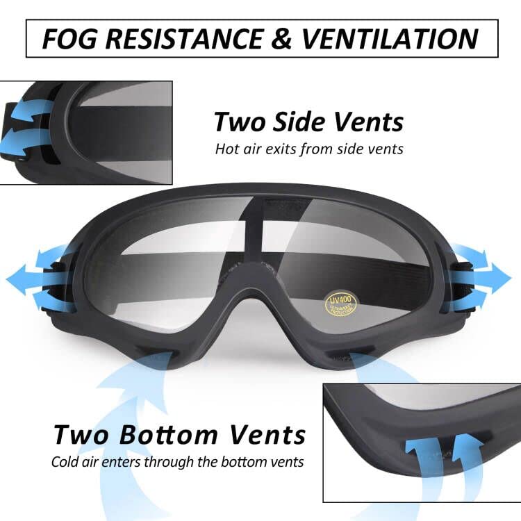 LMAVAG ATV Goggles Dirt Bike Goggles Motorcycle Motocross Goggles Riding Off-Road Goggles Racing MX Bike Goggles UV400 Anti-Fog