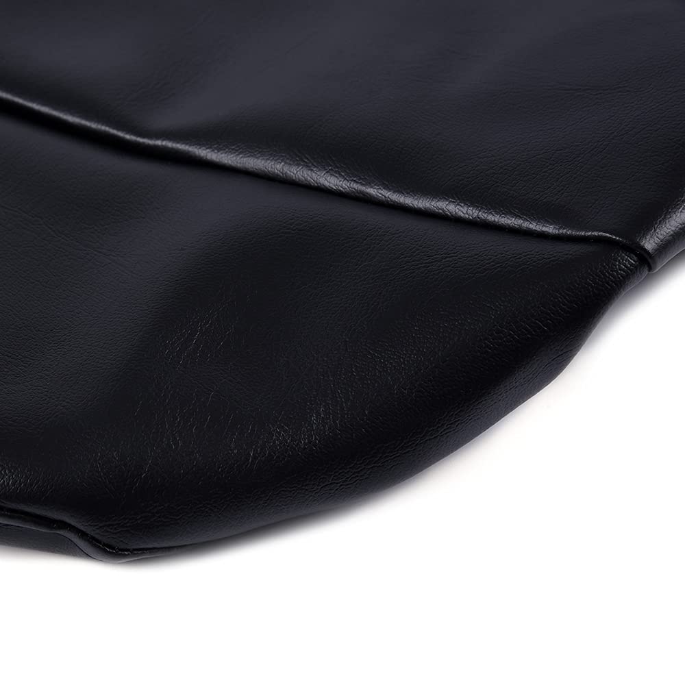 Pit66 Seat Cover Leather Standard, Compatible With 2008+ Polaris Rzr 570 800 900 Black