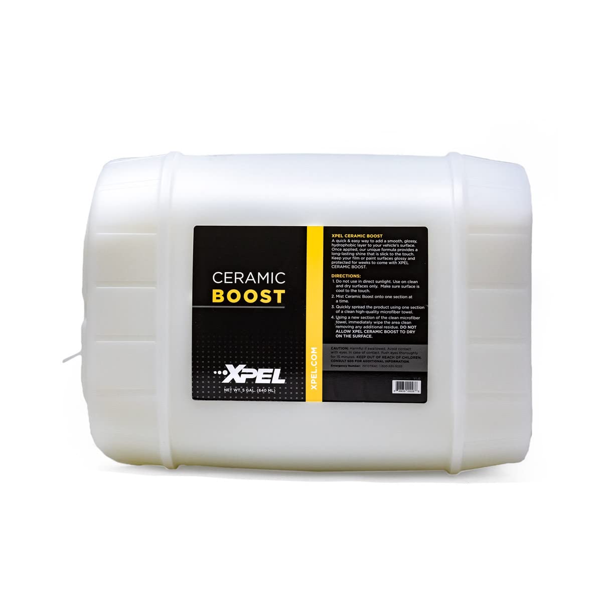 Xpel Ceramic Boost Spray Coating, 5 Gallon - Silicon Dioxide Car Detailing Spray, Beads And Repels Water, Dust, Lint, And Protec