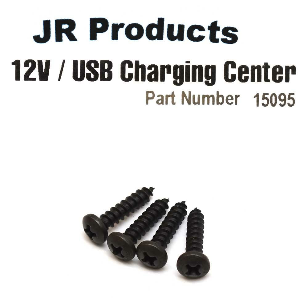 Jr Products 15095 12V/Usb Charging Center - Black