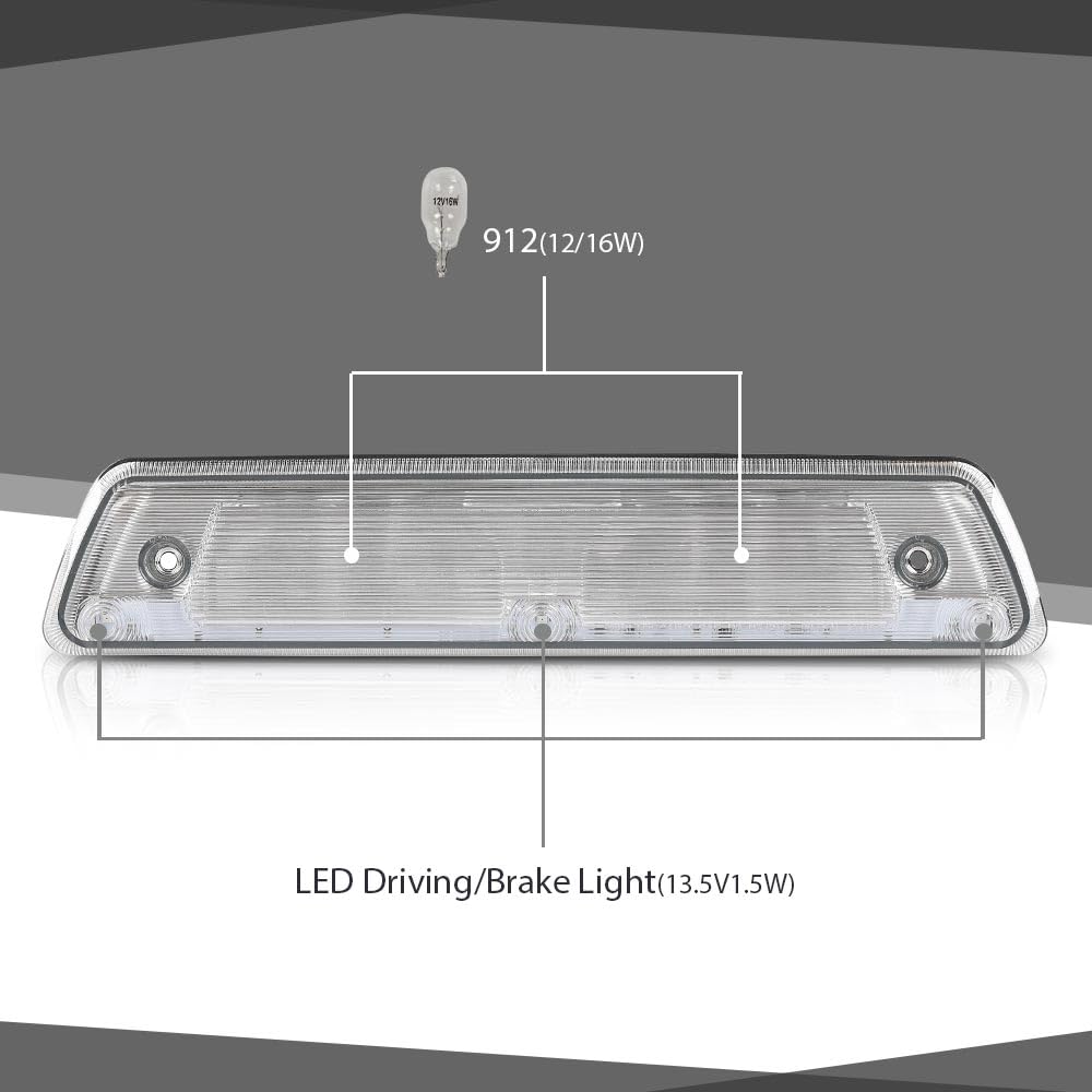 Cheda Led 3Rd Third Brake Light Lamp Compatible With Ford F150 Svt Raptor 2010-2014, Fit Lincoln Mark Lt 2011 2012 2013 2014 Al3