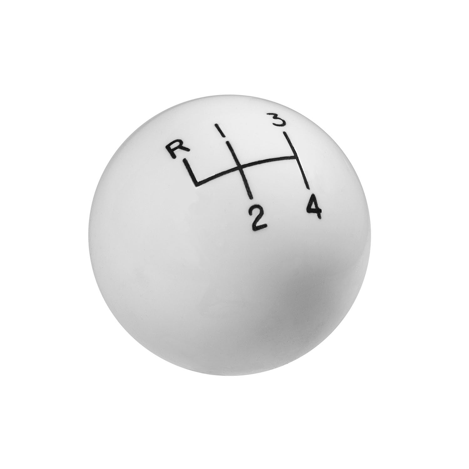 Hurst 1630002 White 4-Speed Classic Shifter Knob