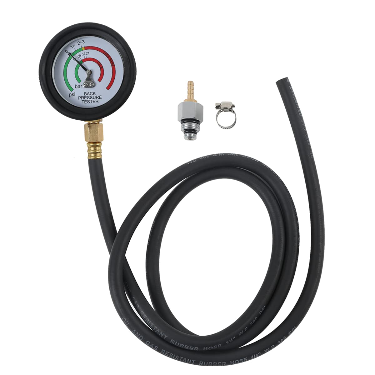 CMTOOL Exhaust Back Pressure Tester Kit with Carton Packaging, Professional Car Exhaust Back Pressure Gauge with 6-Foot Hose, wi