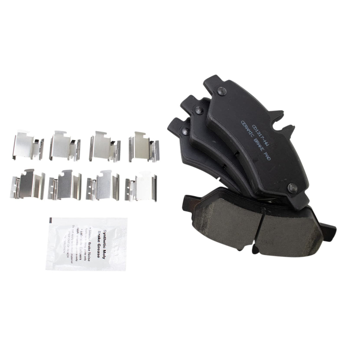 TRQ Rear Brake Pads Ceramic Compatible with 2007-2009 Dodge Sprinter 2500 2007-2018 Freightliner 2010-2018 Mercedes-Benz