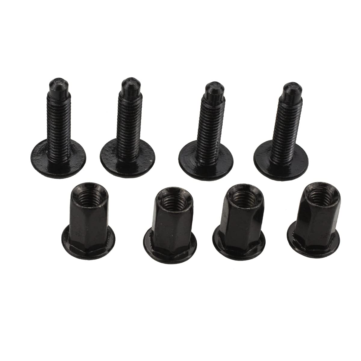 RLB-HILON Tailgate Molding Cap Hardware Kits (4PCS Screw Bolts and 4PCS Nuts) Compatible with Chevrolet GMC Silverado Sierra 200