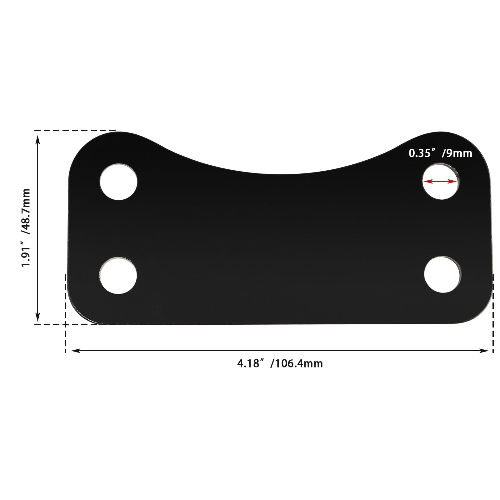 WOWTK Front 21'' Wheel Fender Risers Lift Brackets fits for Harley Touring Electra Glide Road Glide Road King Street Glide Model