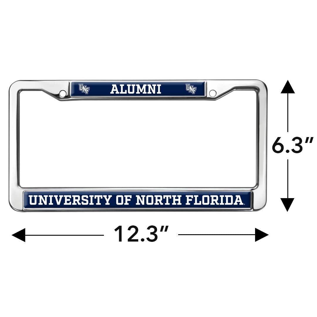 GRAPHICS & MORE Metal License Plate Frame - UNF Alumni Logo, Full Size, One Size, University of North Florida