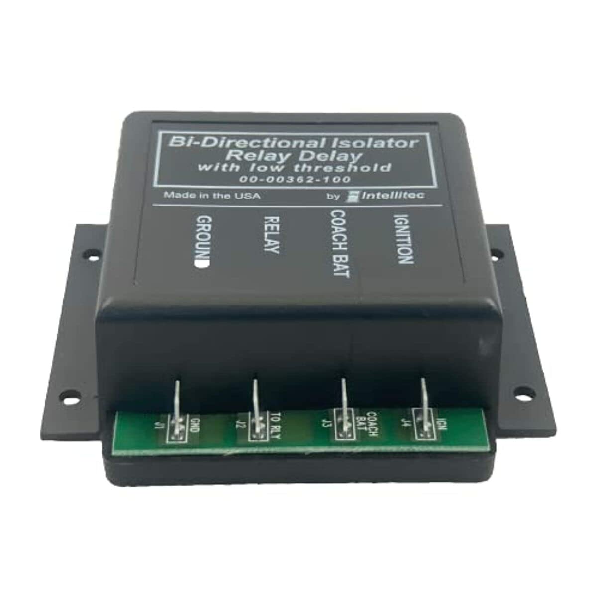 Intellitec Automatic RV Battery Isolator Relay Delay, 2-Terminal, Copper Contact, Screw Connector, 13.1V, 10A+
