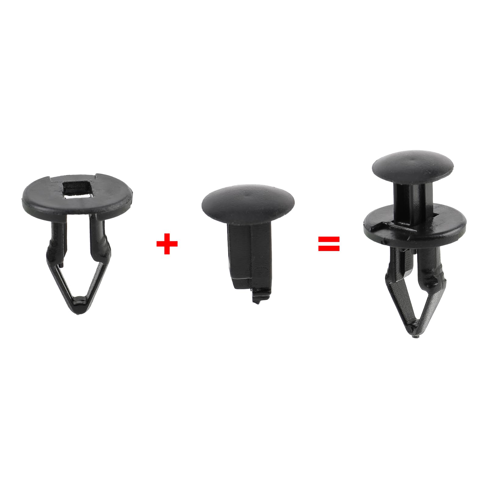 AUTOKAY 100pcs Fender Liner Clip Push-Type Fastener Retainer 11589292 for GMC GM