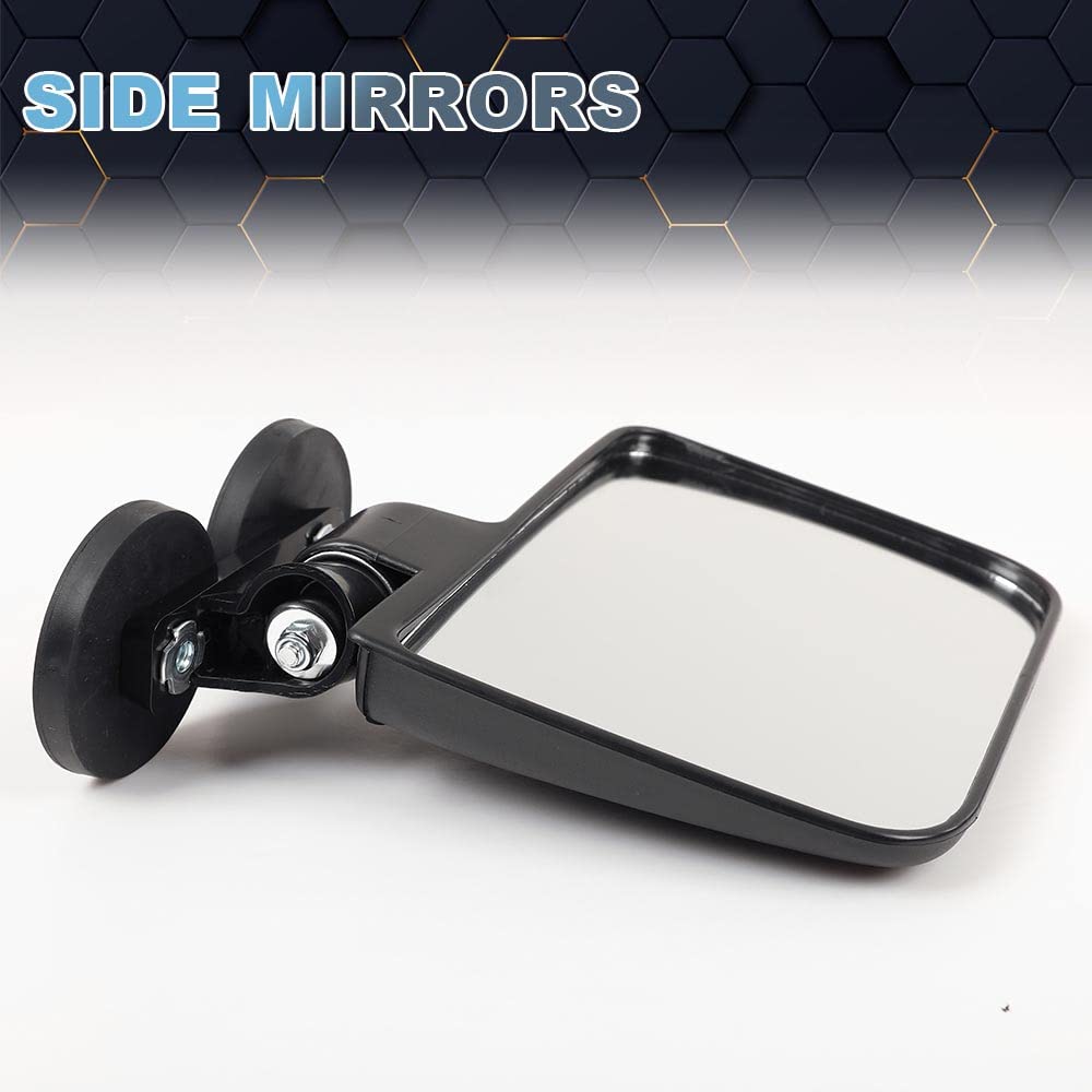 PIT66 Side Mirrors Rubber Coated 114lb 2.7   Rated Magnetic Tractor Mirror 1 Pair