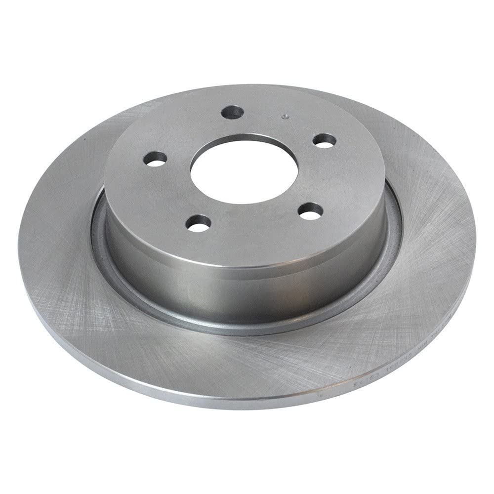 Trq Rear Brake Rotors Set Solid Compatible With 2013-2018 Ford C-Max 2013-2016 Escape 2014-2018 Transit Connect