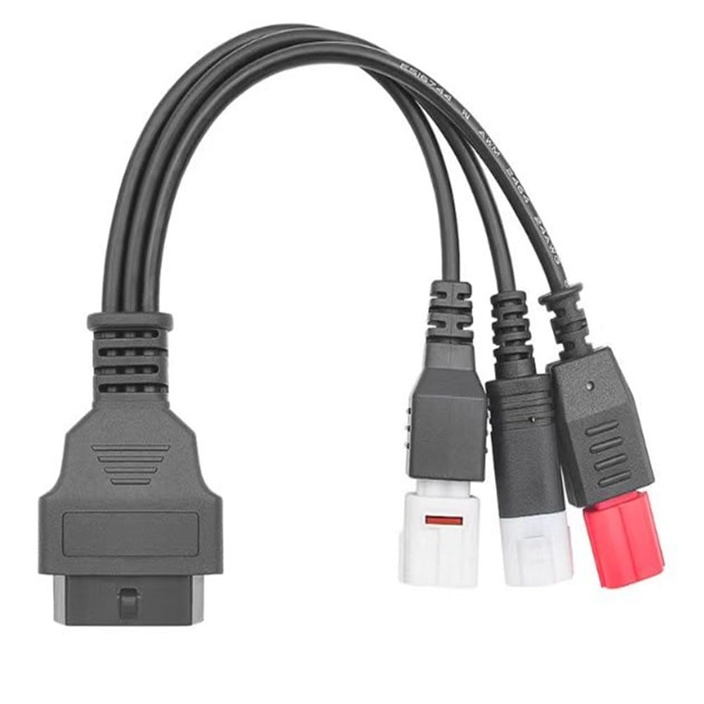 3pin 4pin 6pin to 16pin Connector Cable 3 in 1 OBD2 Diagnostic Adapter Conversion line Fit for Yamaha Honda Euro5 Motorcycle