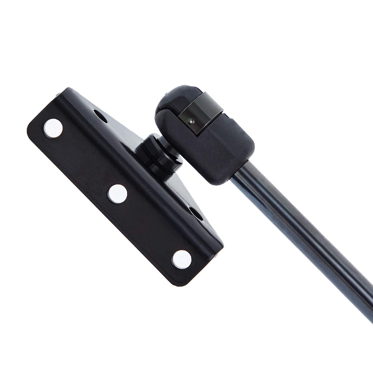 10Mm Ball Stud Mounting Bracket Angled L-Shaped Gas-Strut Mounts For Lift Supports Shocks Spring Prop, Black Set Of 4