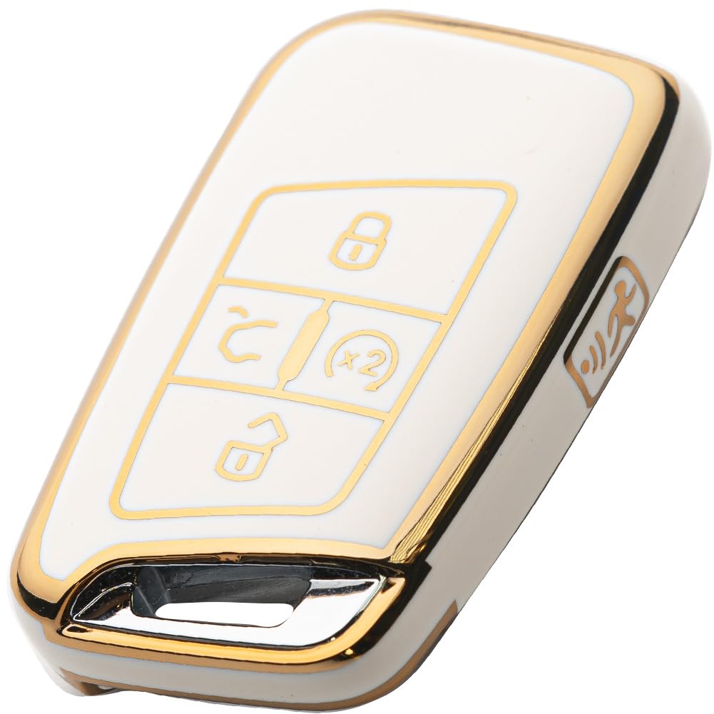 Tautrophen Key Fob Cover For Volkswagen 2018-2024 Tiguan Arteon Altas Jetta Taos