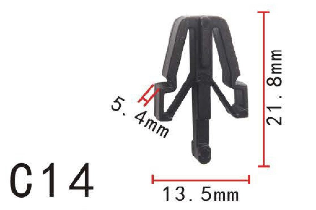 Autobahn88 Retainer Clip For Cowl Panel, Compatible With Mitsubishi, Toyota, Mazda, Honda Acura (Oem: 8942180270, 90467-13011, H