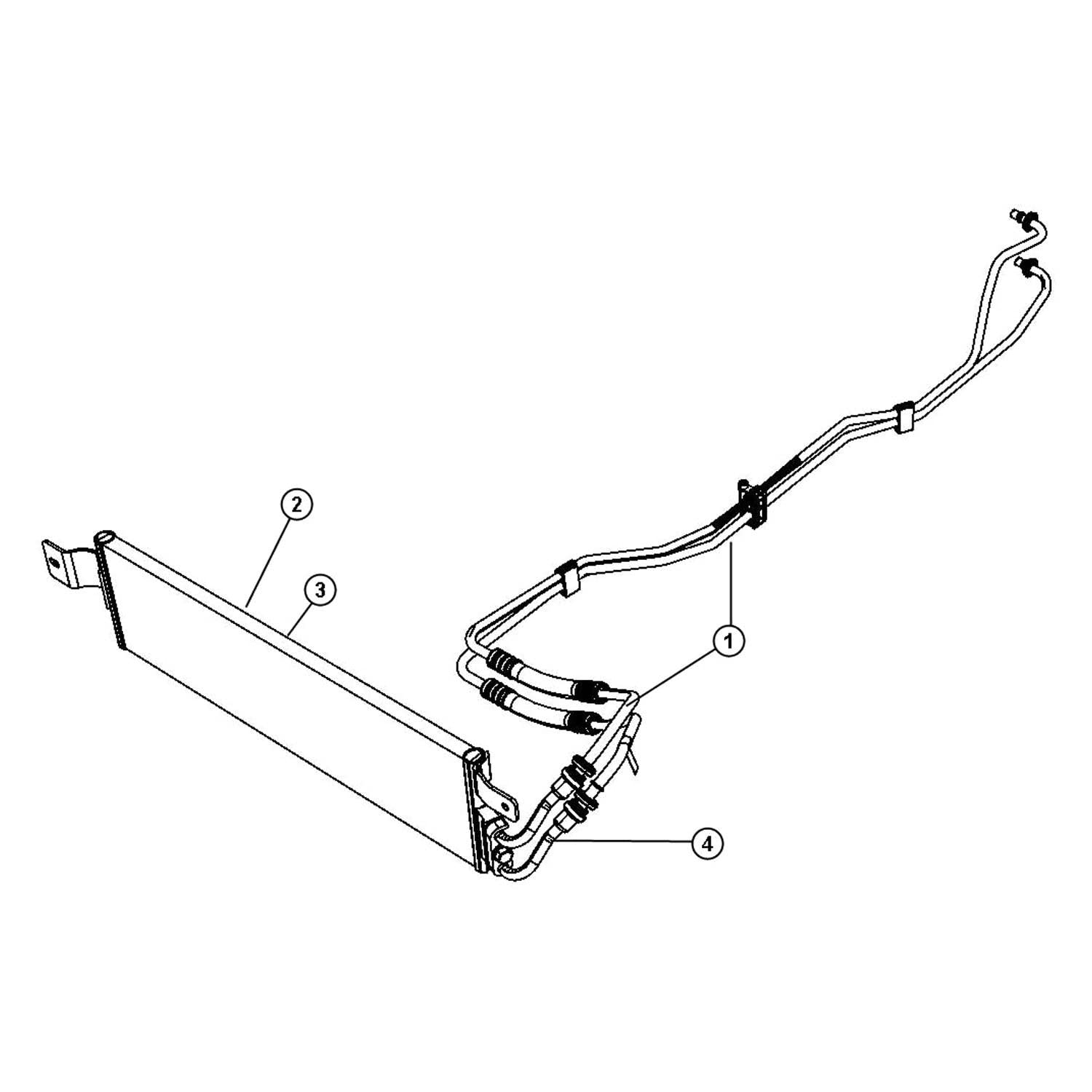 Mopar 68003503Aa Line Oil Cooler Pressure And Ret
