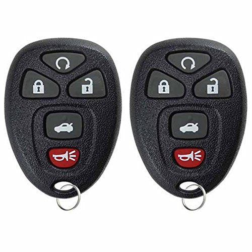 Keylessoption Keyless Entry Remote Control Car Key Fob Replacement For 15912860 (Pack Of 2)