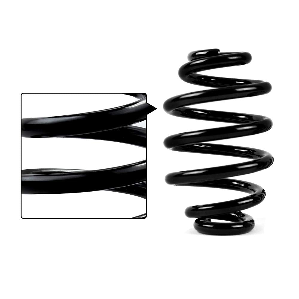 Black Solo Seat Springs 3' For Harley & Custom Satin Black Barrel Springs