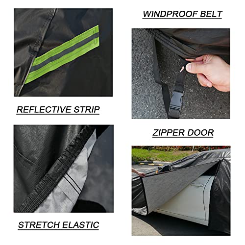 Koukou Waterproof Suv Car Cover Suitable For Mitsubishi Outlander From 2001 To 2025, 7 Layers Windproof All Weather Waterproof O