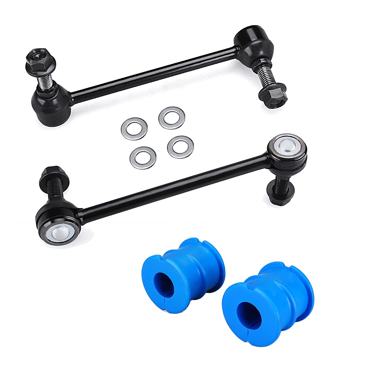 HHCM Front Sway Bar Links and Bushings 4PCS K200170 K80822 K80823 for Chrysler 300 RWD 2005-2014, for Dodge Challenger 2008-2015