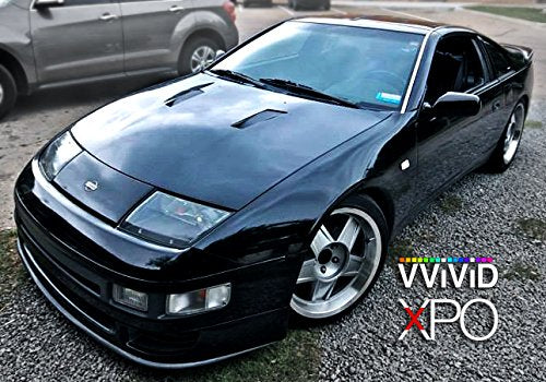 Vvivid Gloss Black Vinyl Wrap Adhesive Film Air Release Decal Sheet (25Ft X 5Ft)