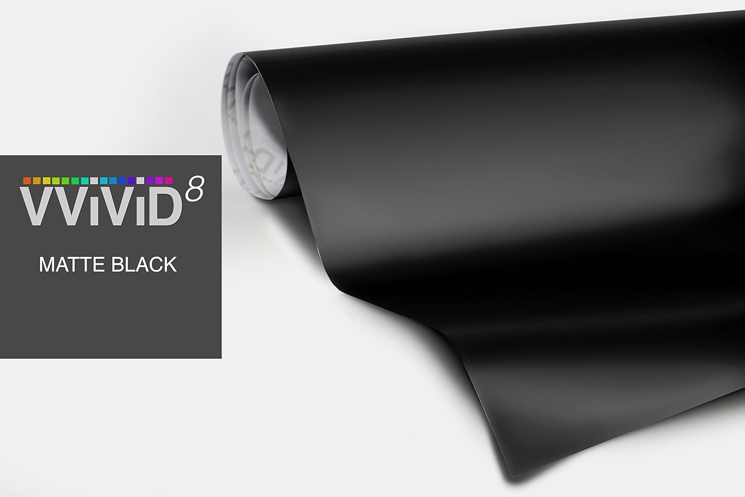 Vvivid Matte Black Vinyl Wrap Adhesive Film 1Ft X 2Ft Air Release Decal Sheet