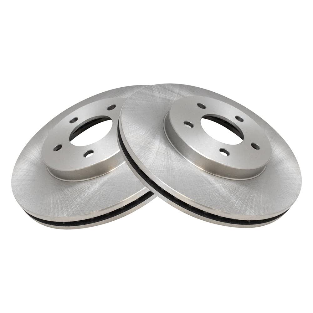 Trq Front Brake Rotors Set Vented Compatible With 2005-2012 Ford Escape 2005-2011 Mazda Tribute Mercury Mariner