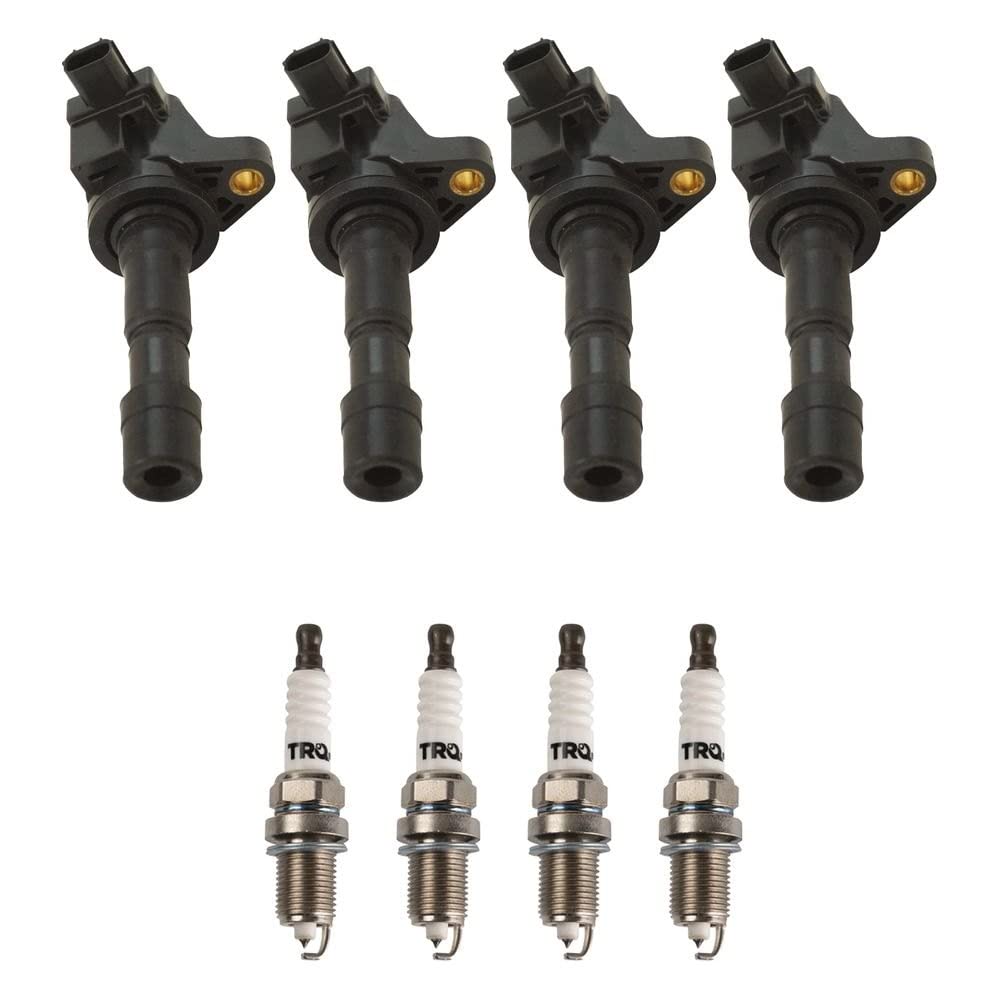 Trq Ignition Kit Ignition Coil Spark Plugs Compatible With 2009-2013 Honda Fit