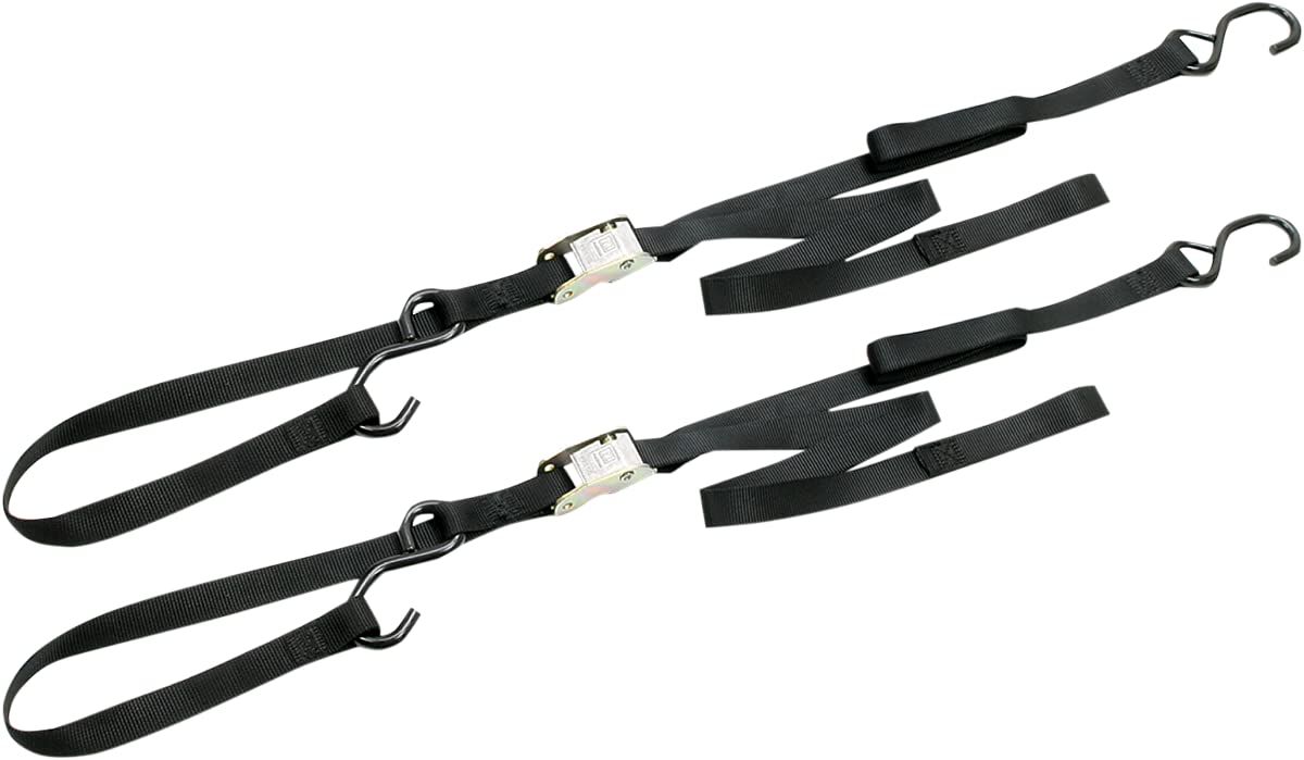 Ancra 49380-11 Black 69'' Tiedowns With Integrated Soft Hooks