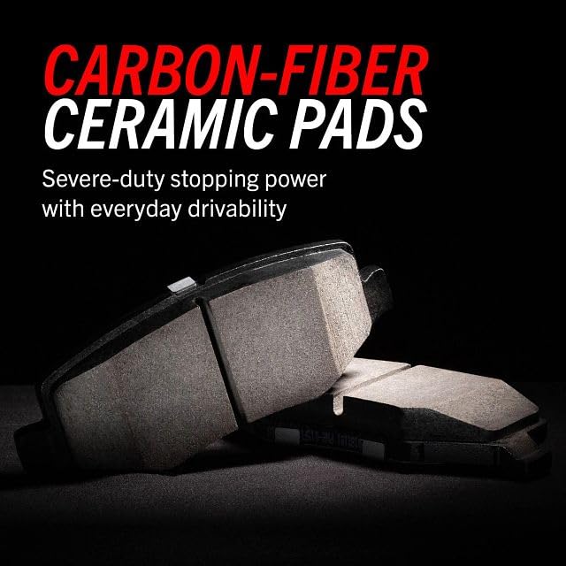 Power Stop Z23-1694 Front Z23 Sport Carbon Fiber Infused Ceramic Brake Pads with Hardware For QX30, B Electric Drive, B250, B250