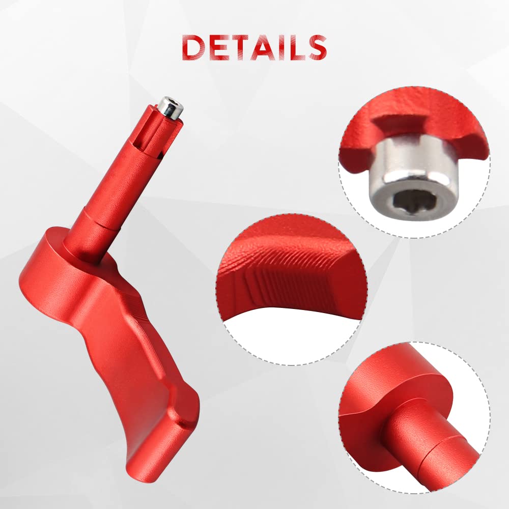 Samman Thumb Throttle Lever Compatible With 2009-2021 Polaris Sportsman 450 550 570 1000 & 2009-2018 Polaris Scrambler 550 850 1000 Red