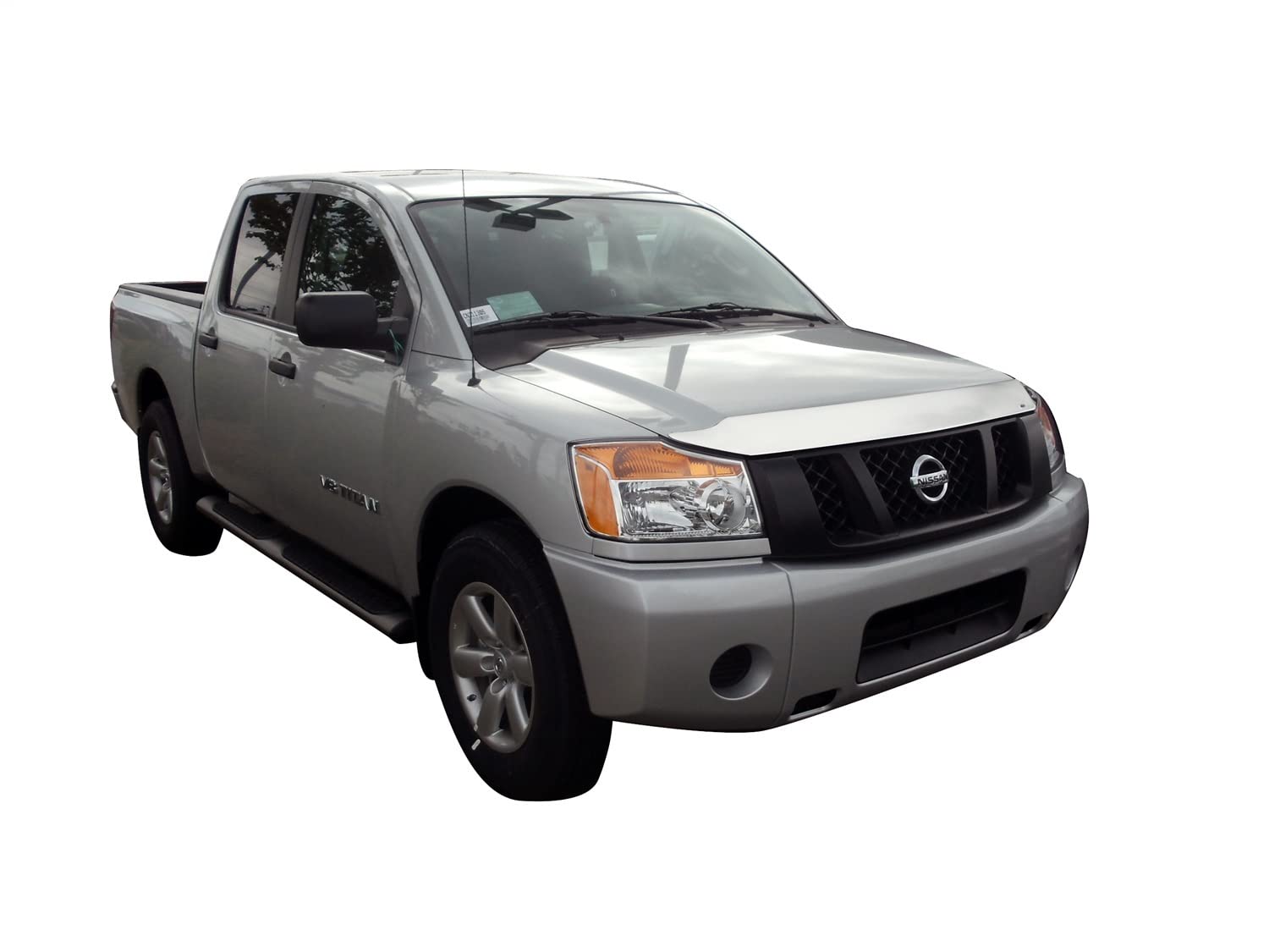 Auto Ventshade [Avs] Aeroskin / Hood Protector | Fits 2004 - 2015 Nissan Titan, 2005 - 2015 Nissan Armada, 1 Pc. | Chrome - 622048
