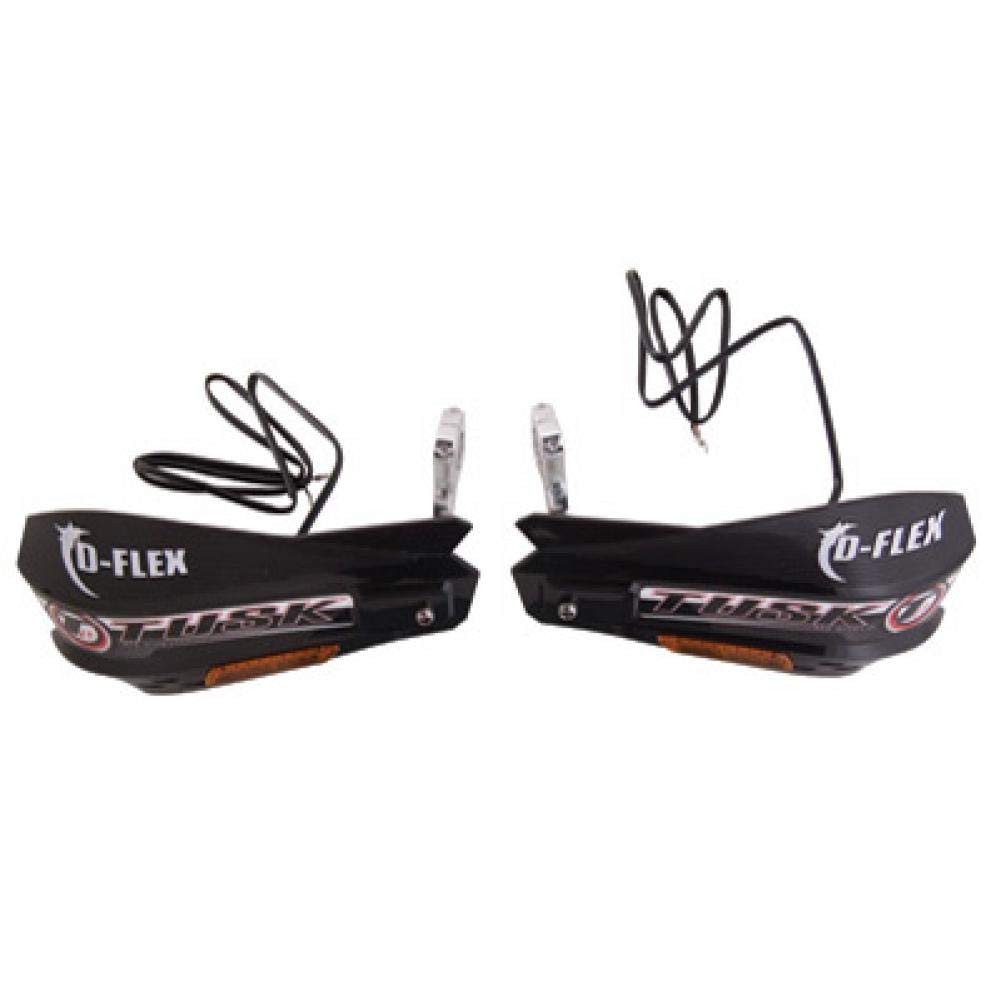 Tusk Mx D-Flex Atv Handguards With Turn Signals Black