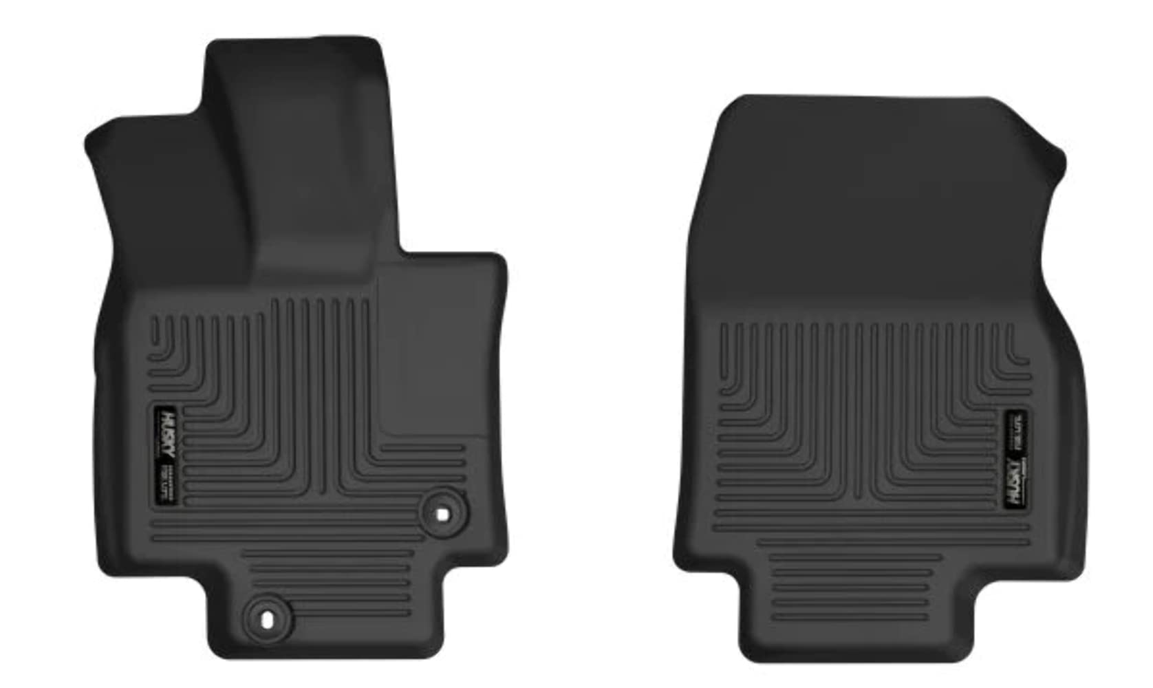 Husky Liners X-Act Contour Floor Mats | Fits 2020-2024 Toyota Highlander | Front Row, 2-Pc Black - 55881