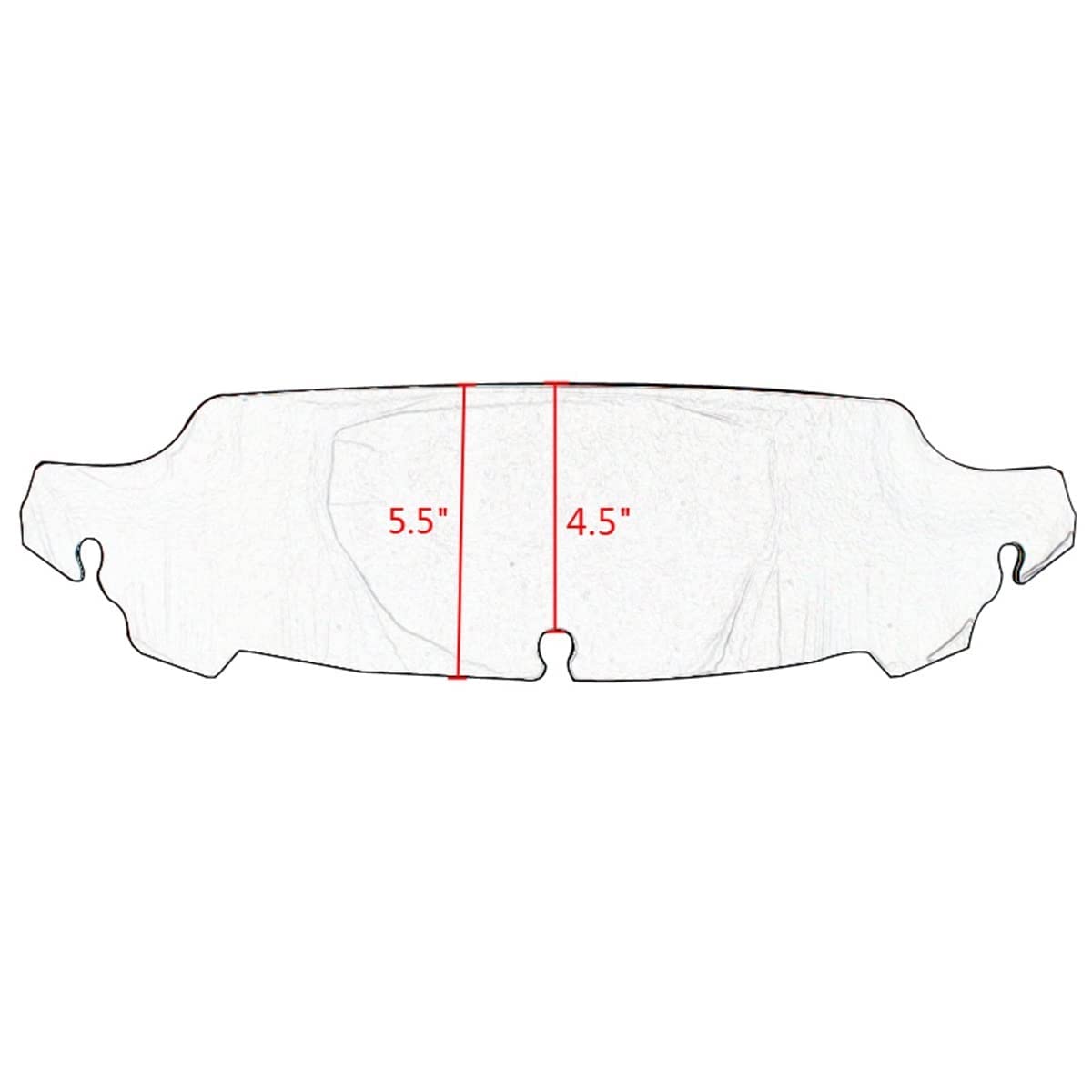 Wynmoto Black 4.5 Wave Windshield Windscreen Wind Splitter Compatible For 14-22 Harley Davidson Touring Electra Glide Street Glide 2014 2015 2016 2017 2018 2019 2020 2021 2022