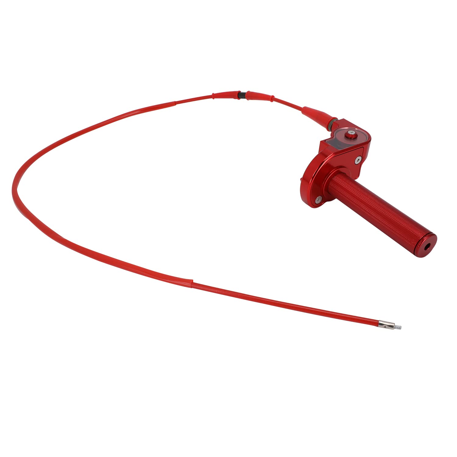 Jfg Racing Motorcycle Throttle Assembly,7/8' 22Mm Quick Twist Throttle Grips With Throttle Cable Aluminum Alloy Universal For Crf50 Klx Ssr Ttr 110 125 150 200 250Cc Dirt Pit Bike Atv Mini Bike Red